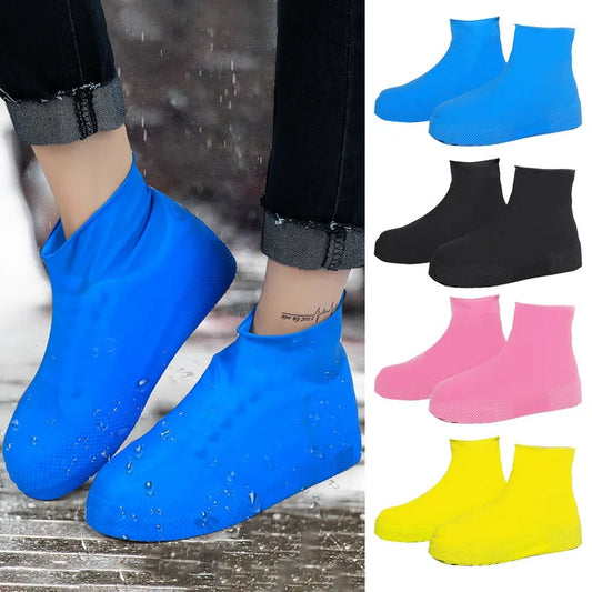 Couvre-Chaussures Imperméables en Silicone – Antidérapants et Portables pour Pluie et Extérieur